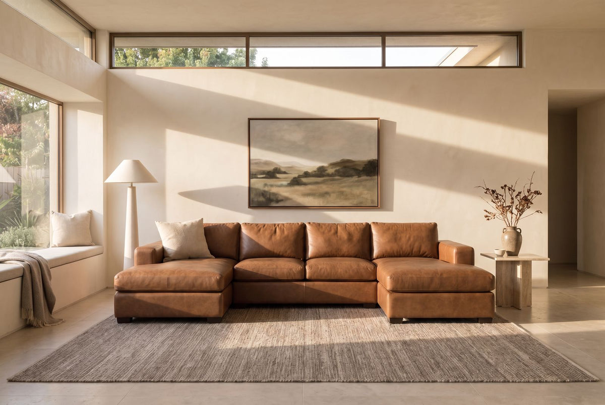 Stanton Corner Sofa in a finished room