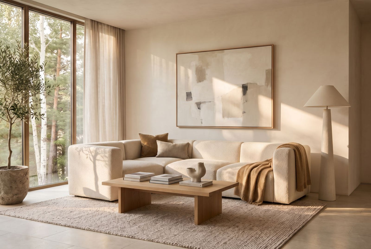 Bobby Modular 2 x 1 Sectional in a finished room