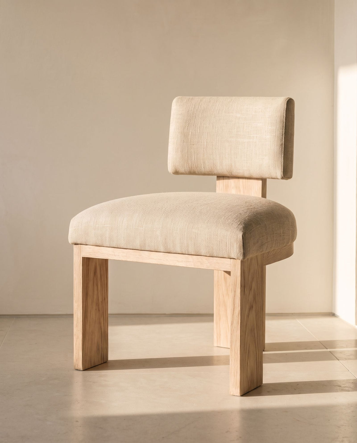 Patagonia Dining Chair in sand textured linen