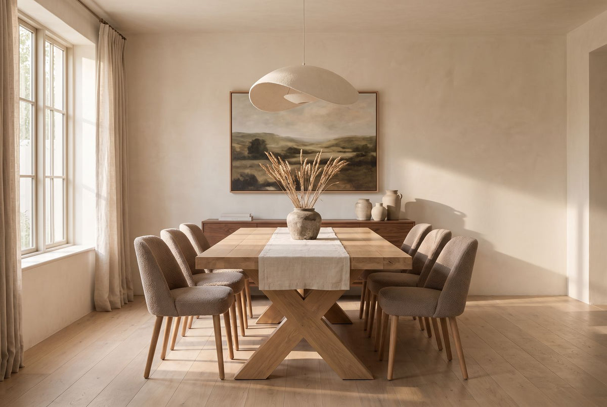 Salazar Dining Table in a finished room