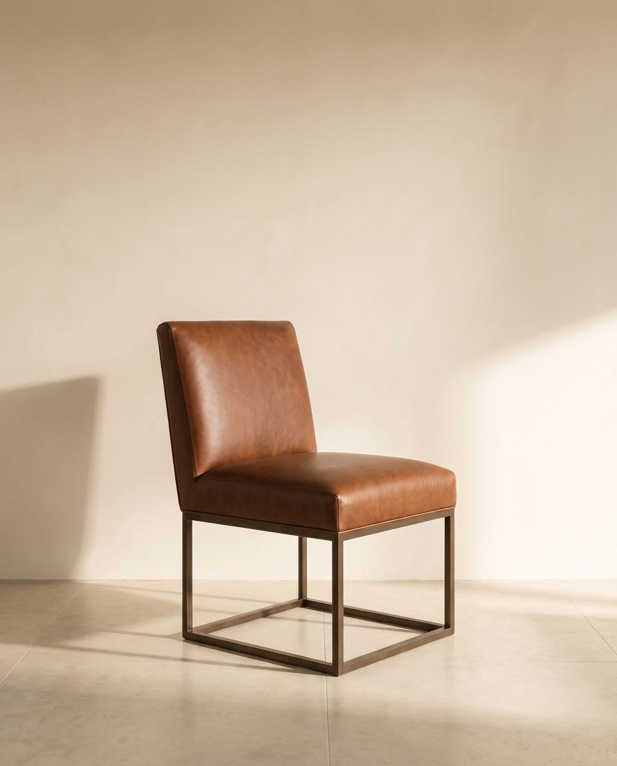 Tristan Dining Chair in tobacco leather