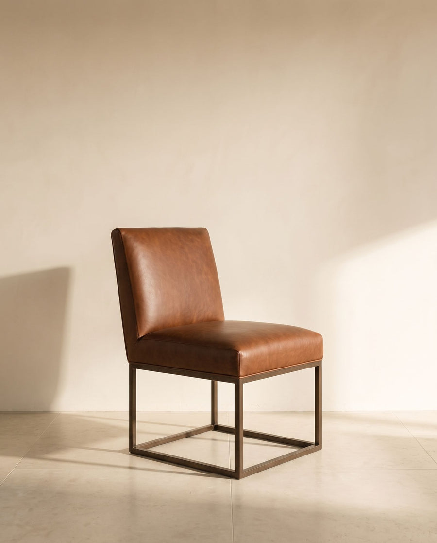 Tristan Dining Chair in tobacco leather